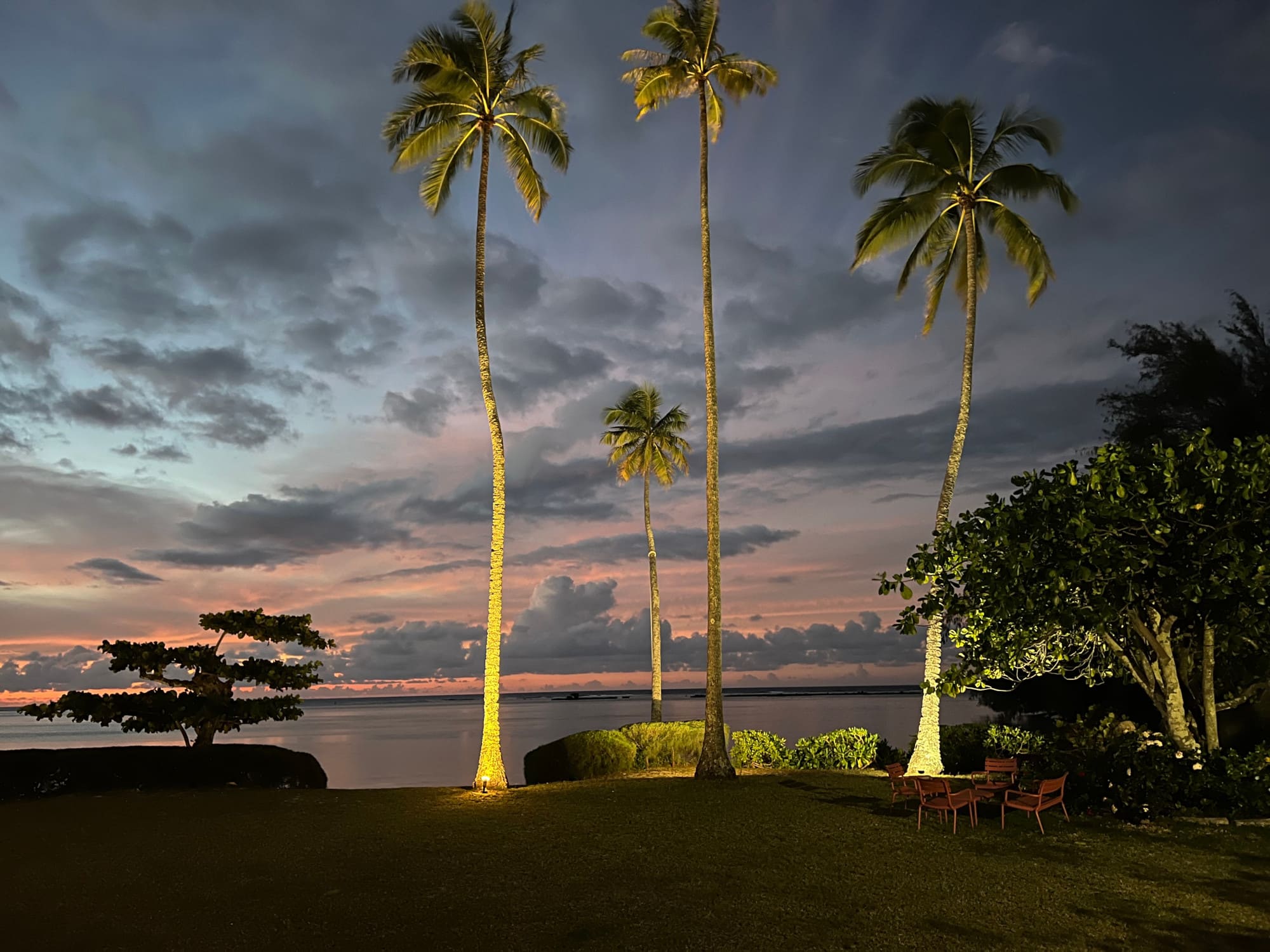 coucher de soleil moorea