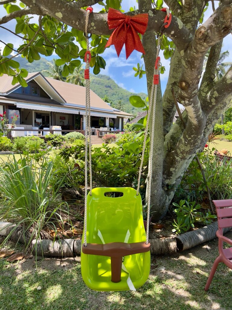 jardin avec balancoire